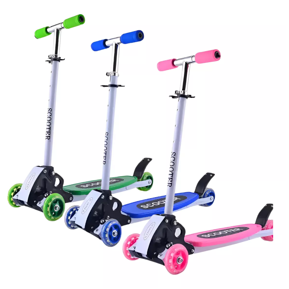 Scooter Niños 3 Ruedas Robótica Aluminio Plegable 40kg Colores