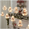 Luces Navidad Esferas Decorativas LED Cálida 3 Metros 8 Funciones