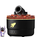 Humidificador Difusor Aromas Cañón Efecto Lava 7 Luces LED Esencia
