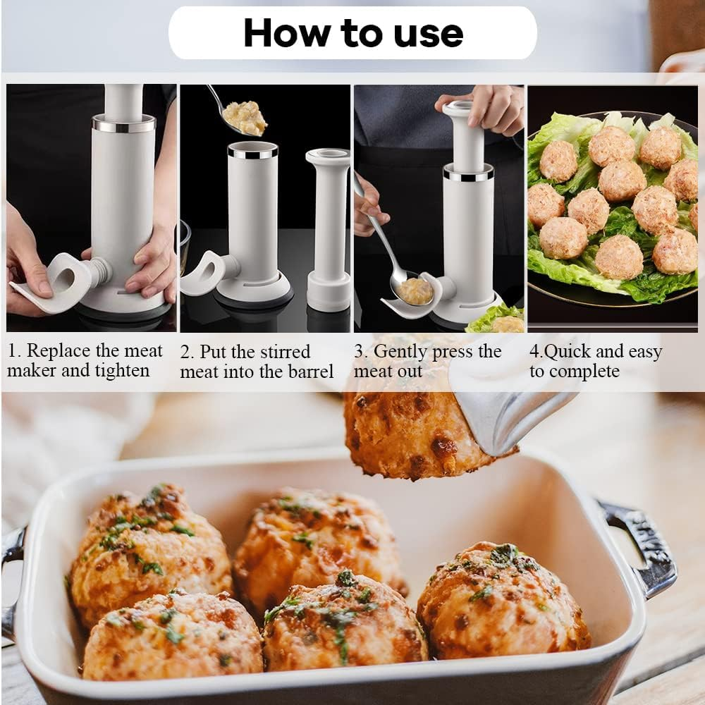 Embutidora Manual Salchichas Chorizos Albóndigas 2x1 Acero Cocina