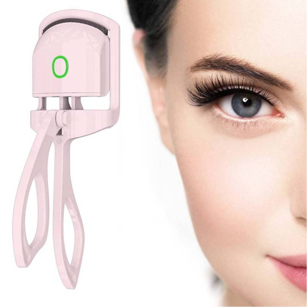 Rizador Pestañas Eléctrico Recargable USB Térmico Rizo Duradero Mini