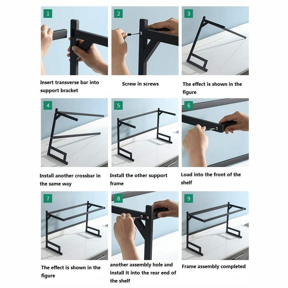 Escurridor Platos Metálico Sobre Fregadero Ajustable Organizador