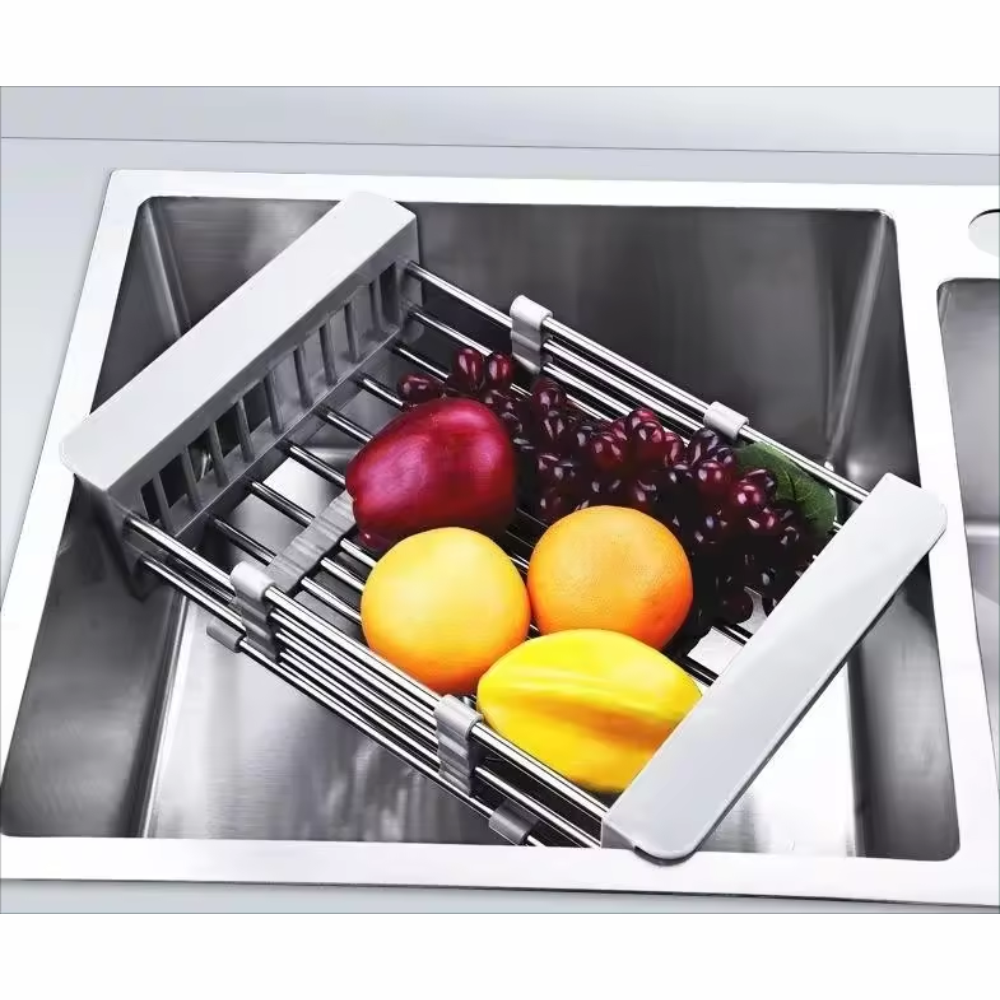 Escurridor Extensible Lavaplatos Acero Inoxidable Platos Verduras