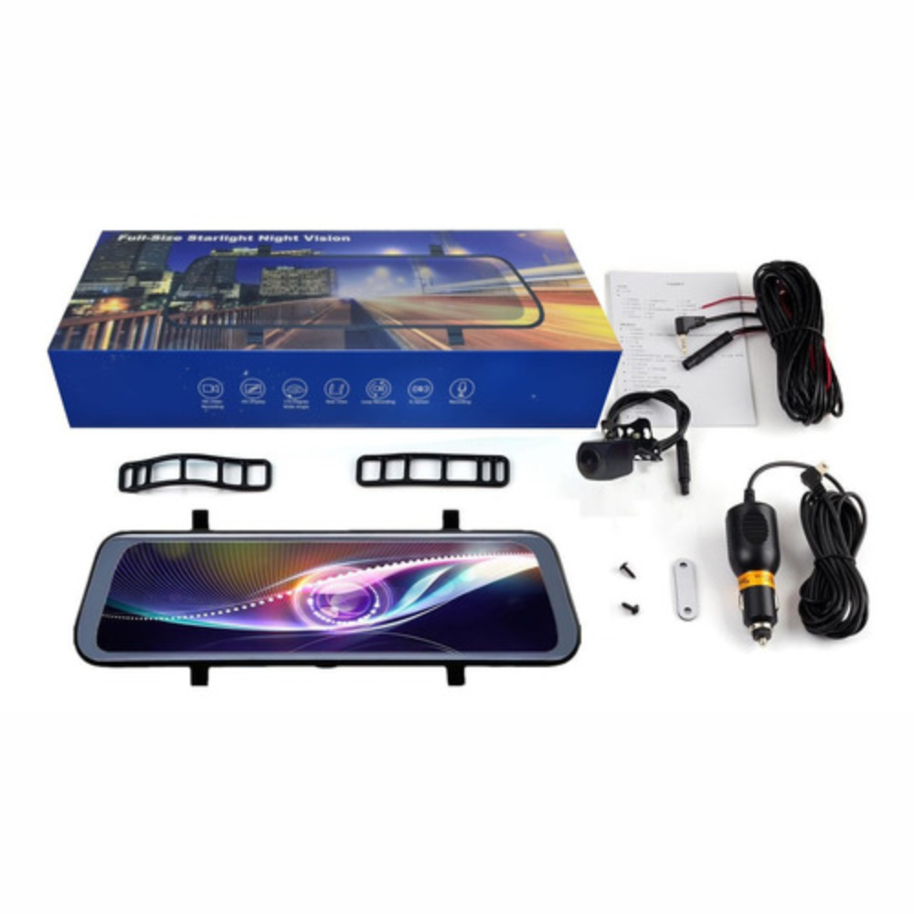 Espejo Retrovisor Cámara Dual 1080p Pantalla Táctil 7 Pulgadas M1 Pro