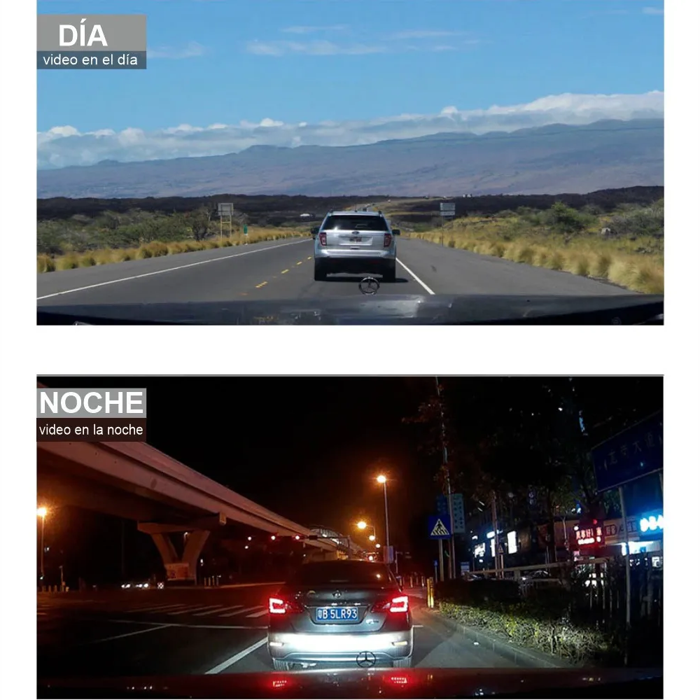 Espejo Retrovisor Cámara Dual 1080p Pantalla Táctil 7 Pulgadas M1 Pro