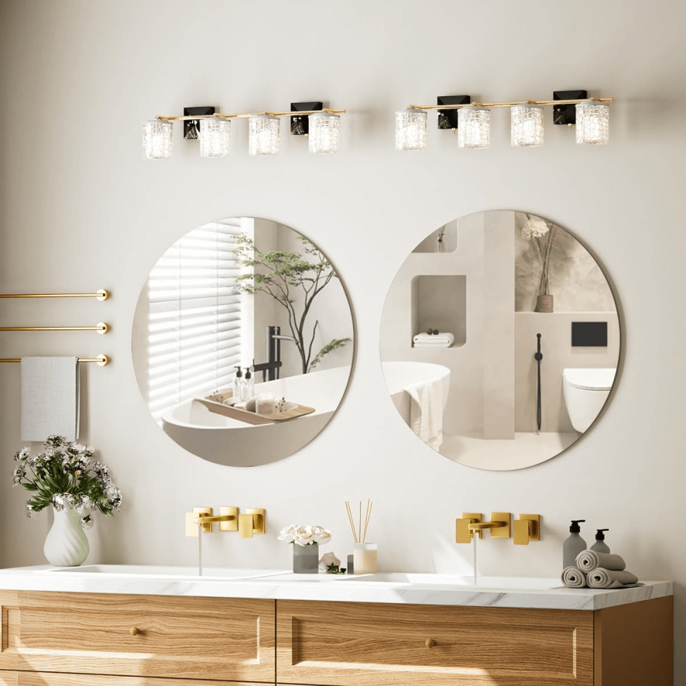 Espejo Pared Redondo Irrompible 60cm Adhesivo Acrílico Decorativo Baño