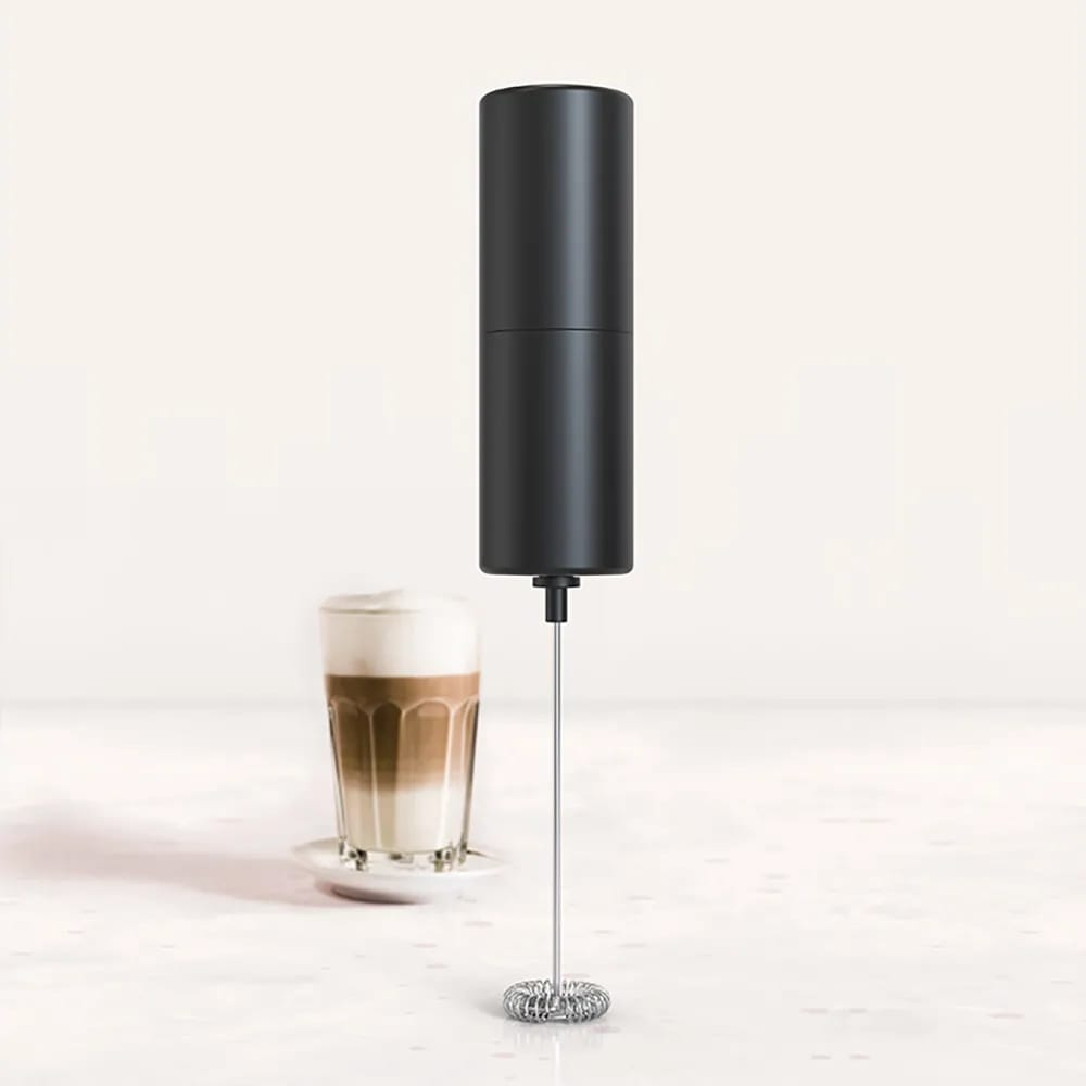 Espumador Leche Eléctrico Batidor Mano Acero Inoxidable Café Capuchino