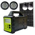 Estación Carga Solar Portátil Inversor 110V Bombillos Adaptadores