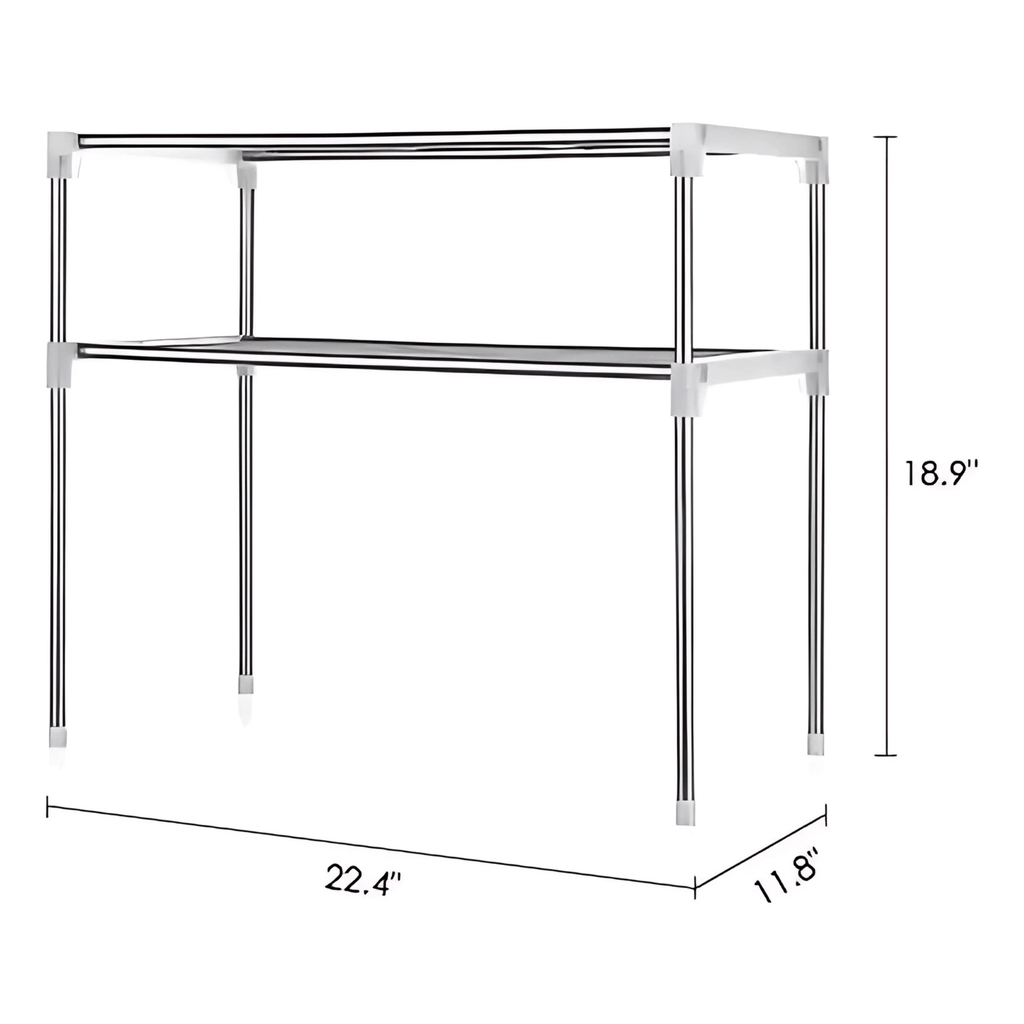 Estante Organizador Cocina Microondas 2 Niveles Metálico Multiusos