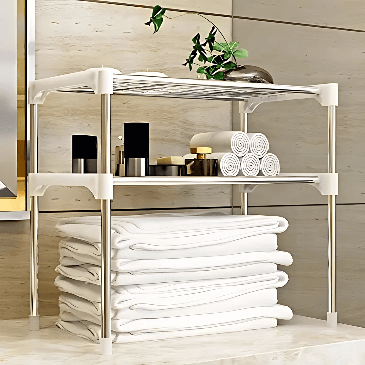 Estante Organizador Cocina Microondas 2 Niveles Metálico Multiusos