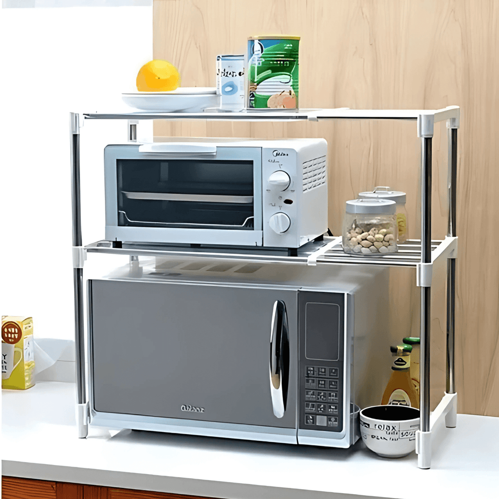 Estante Organizador Cocina Microondas 2 Niveles Metálico Multiusos