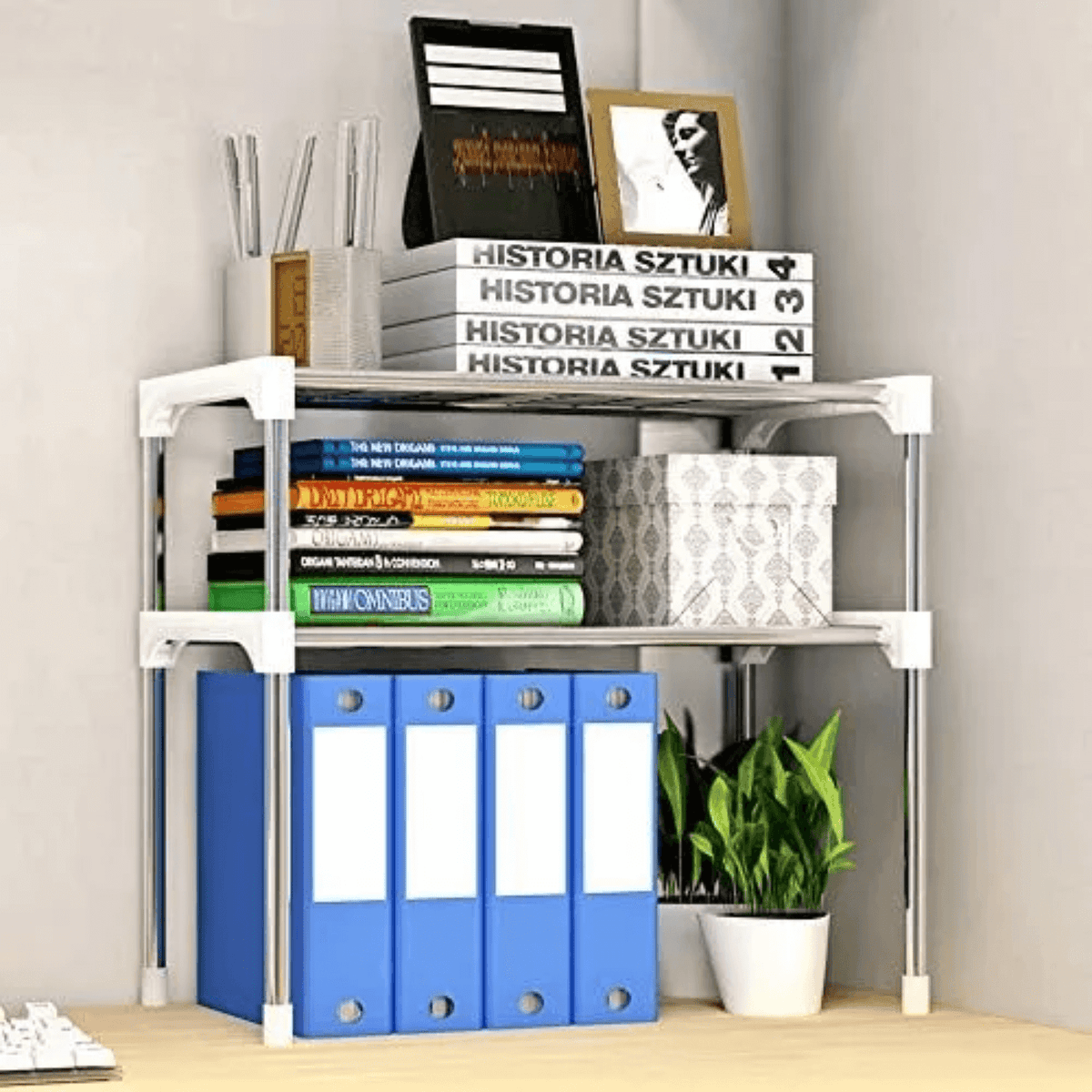 Estante Organizador Cocina Microondas 2 Niveles Metálico Multiusos