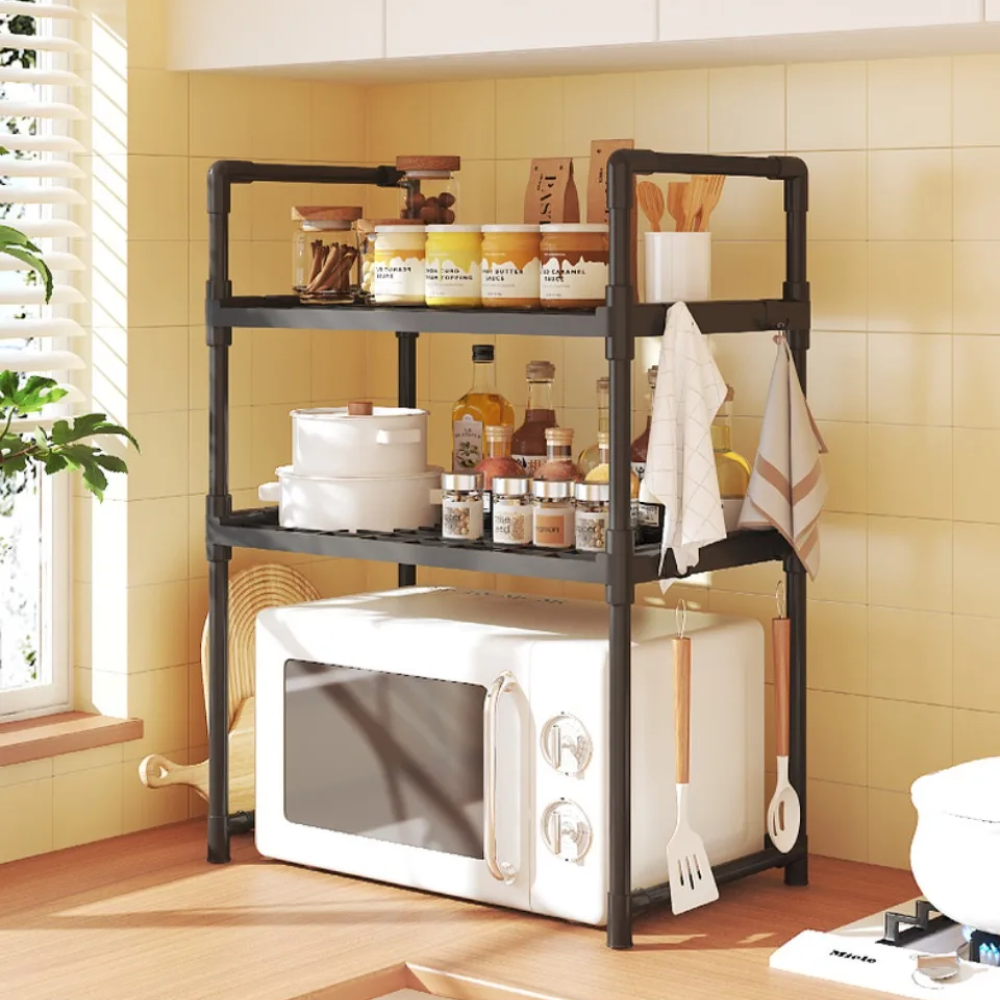 Estante Cocina 3 Niveles Microondas Horno Organizador Mesón Metálico