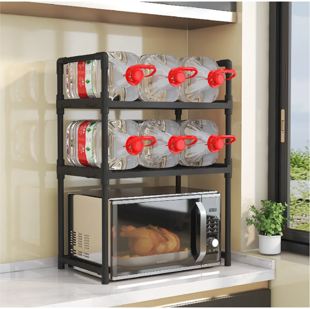 Estante Cocina 3 Niveles Microondas Horno Organizador Mesón Metálico
