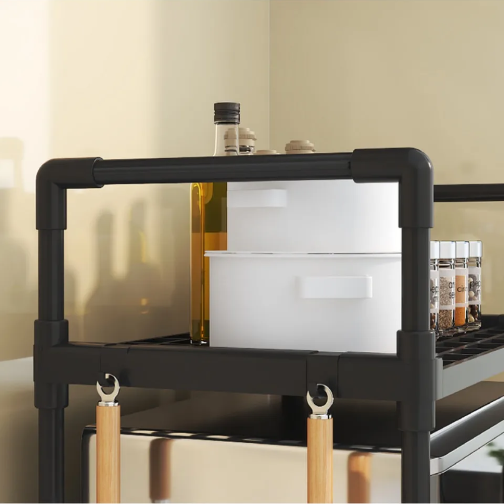 Estante Cocina 3 Niveles Microondas Horno Organizador Mesón Metálico