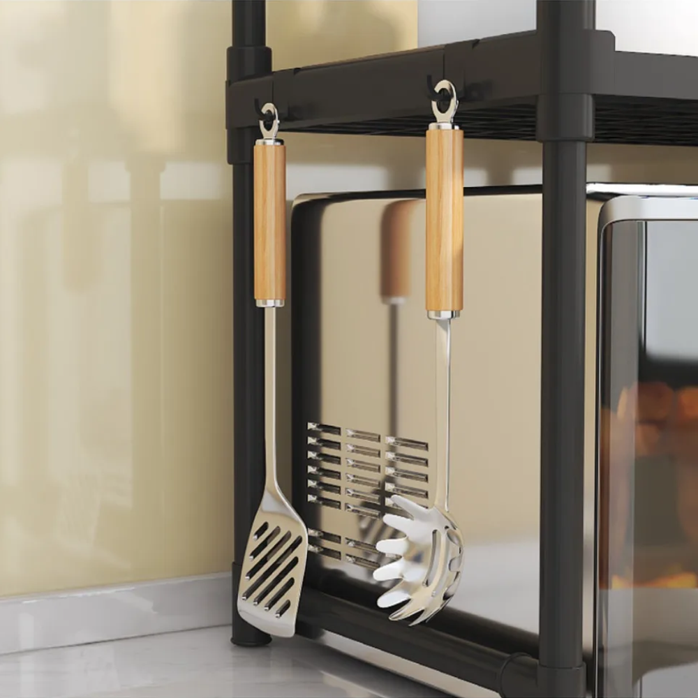 Estante Cocina 3 Niveles Microondas Horno Organizador Mesón Metálico