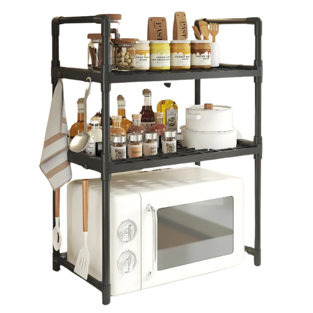 Estante Cocina 3 Niveles Microondas Horno Organizador Mesón Metálico