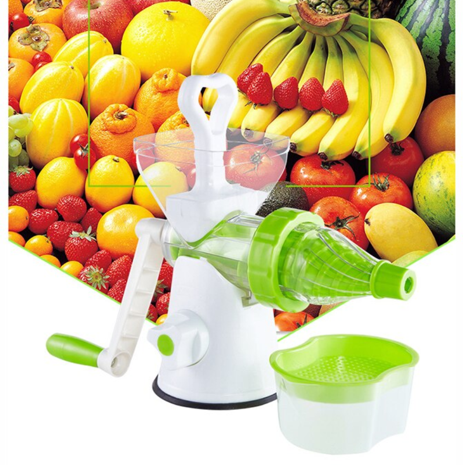 Extractor Jugos Manual Frutas Verduras Base Succión Desmontable