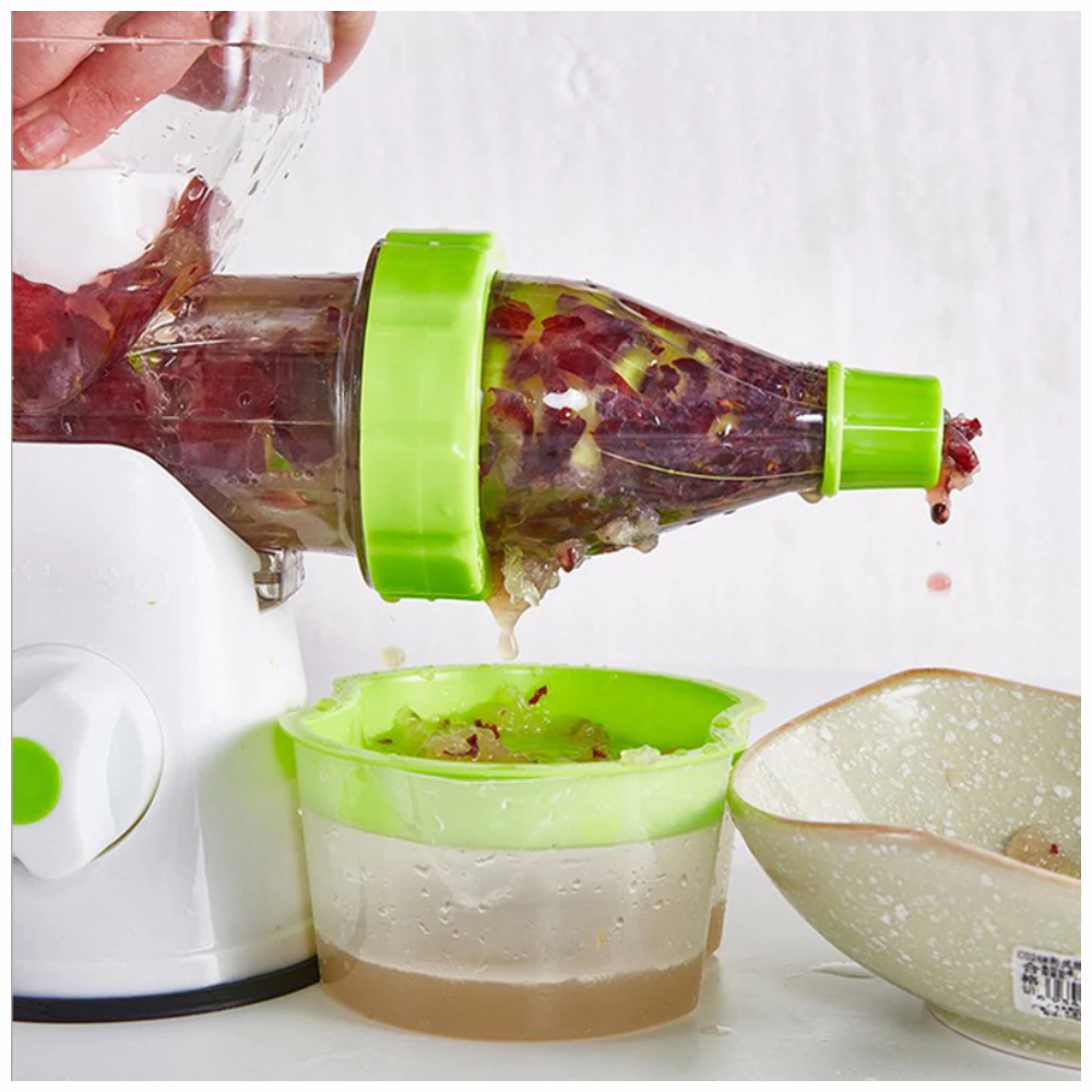 Extractor Jugos Manual Frutas Verduras Base Succión Desmontable