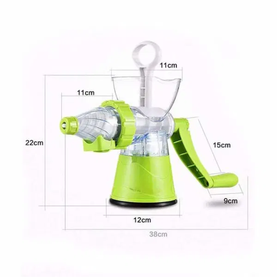 Extractor Jugos Manual Frutas Verduras Base Succión Desmontable