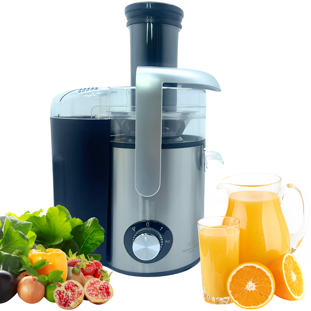 Extractor Jugos Renahouse Centrífugo 1.8 L Doble Velocidad Recetario