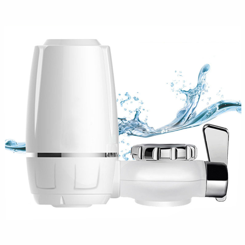 Filtro Purificador Agua Grifo 7 Niveles Carbón Activado Doble Salida