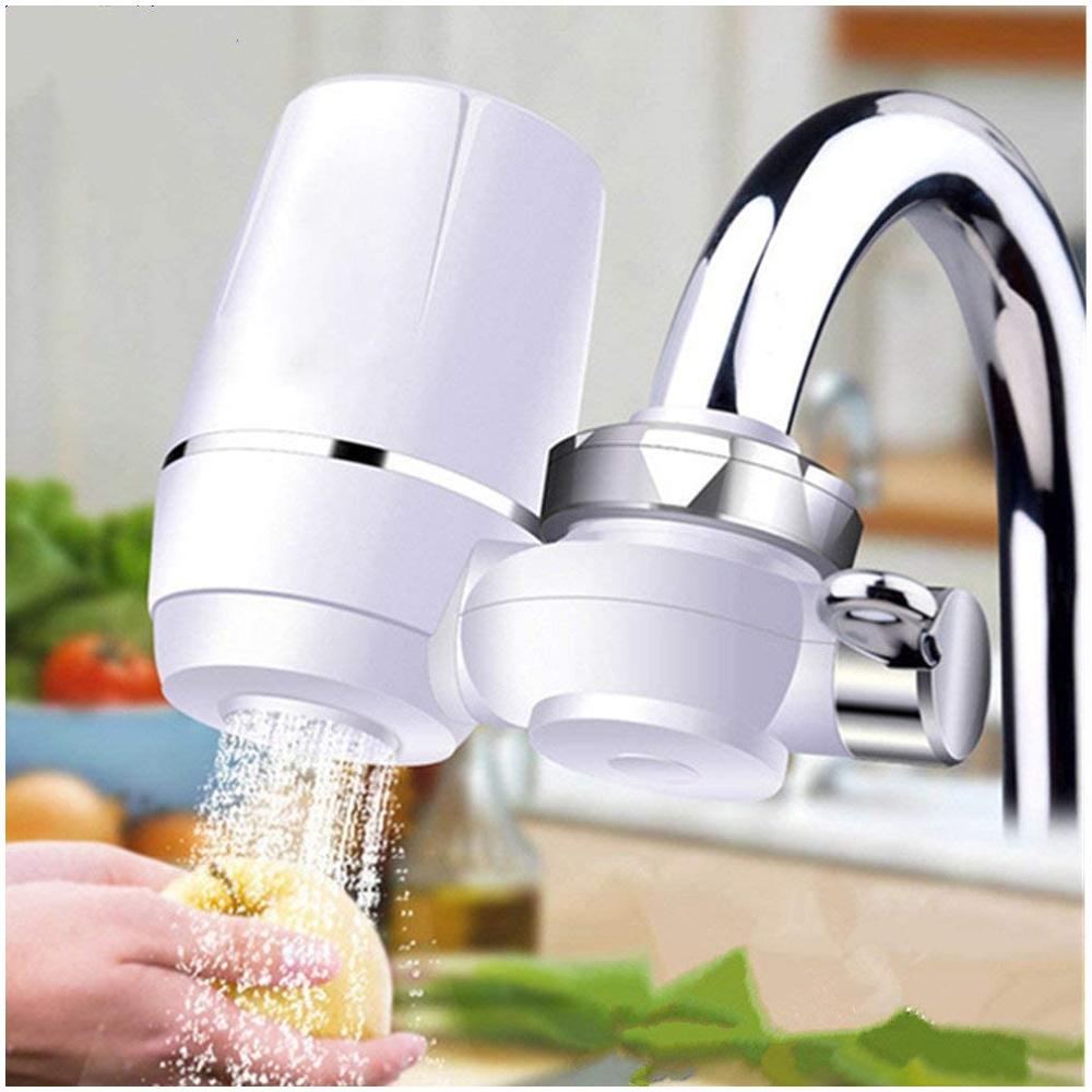 Filtro Purificador Agua Grifo 7 Niveles Carbón Activado Doble Salida