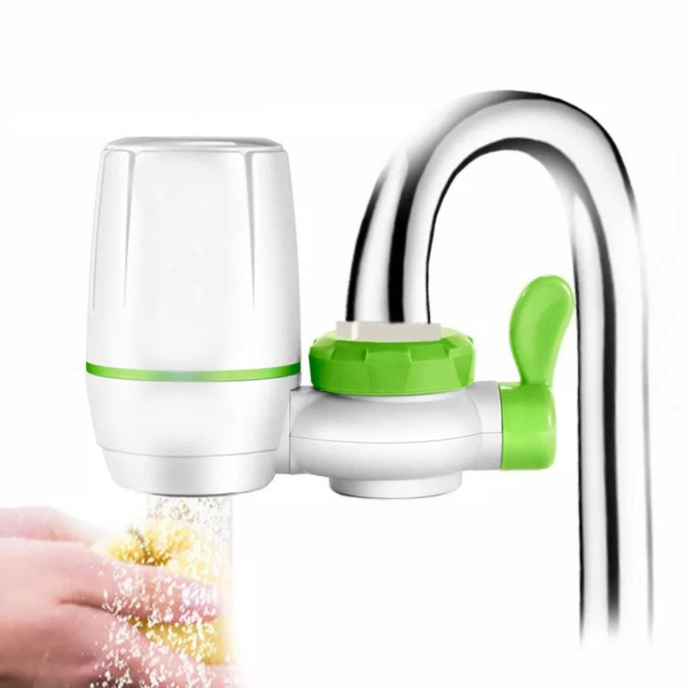 Filtro Purificador Agua Grifo 7 Niveles Carbón Activado Doble Salida