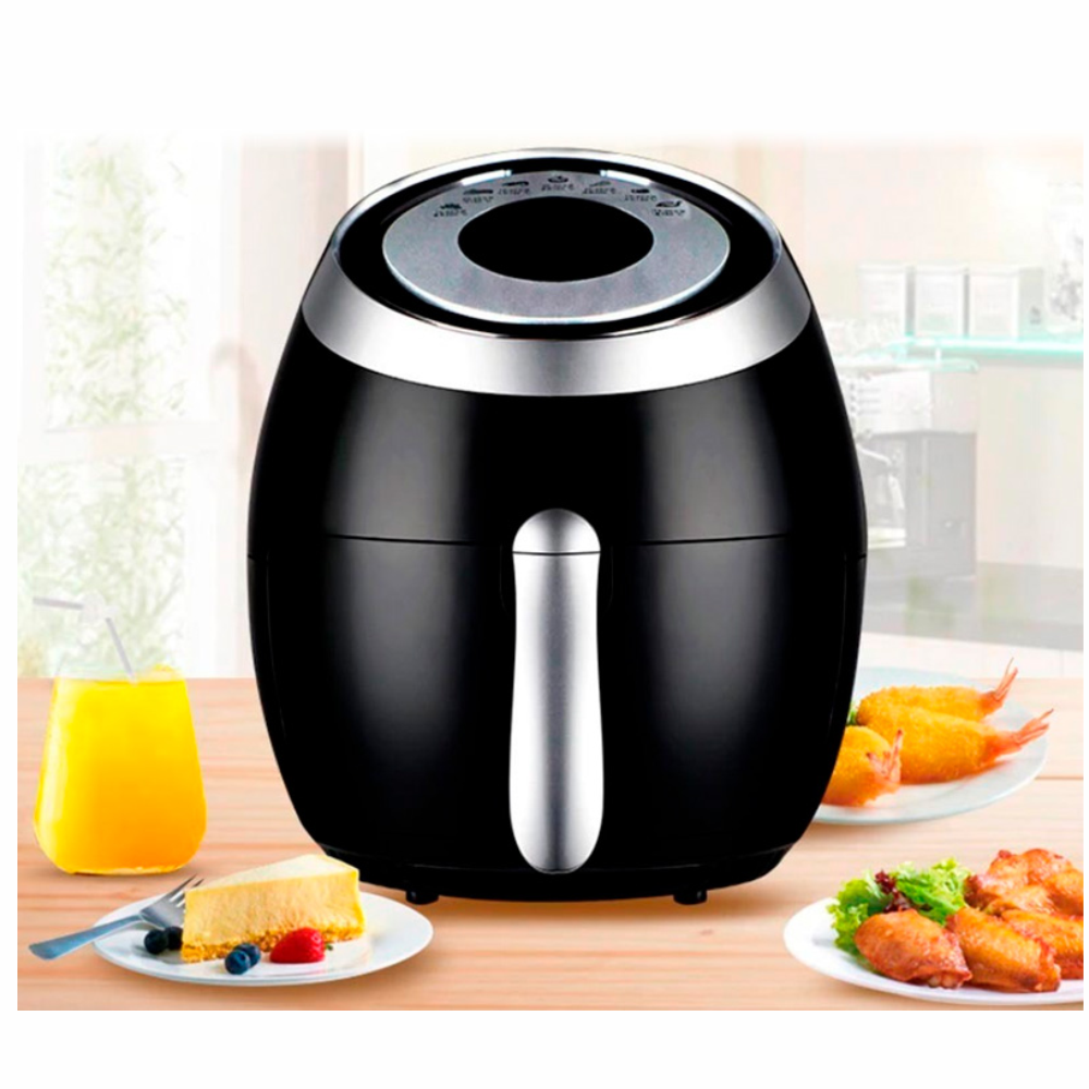 Freidora Aire Digital 4.5 Litros Swisshome Molde Silicona Recetario