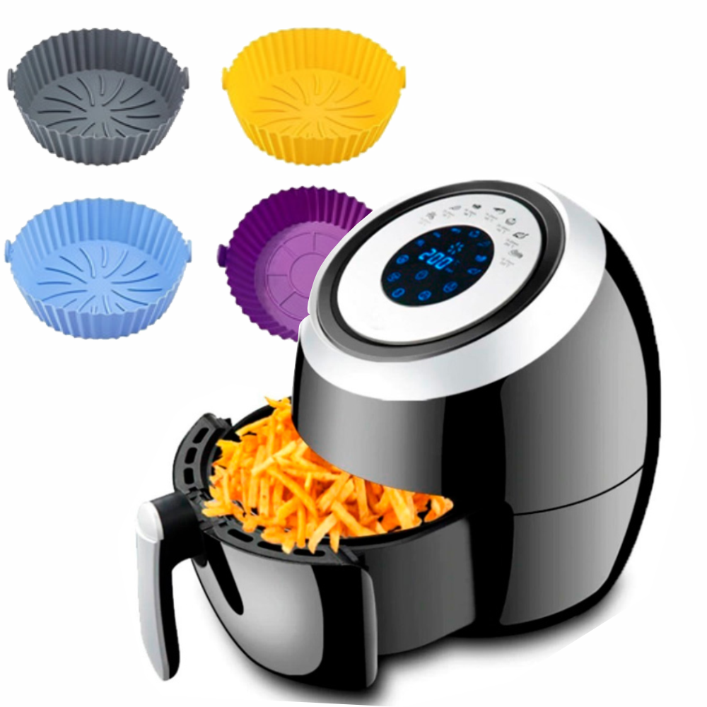 Freidora Aire Digital 4.5 Litros Swisshome Molde Silicona Recetario