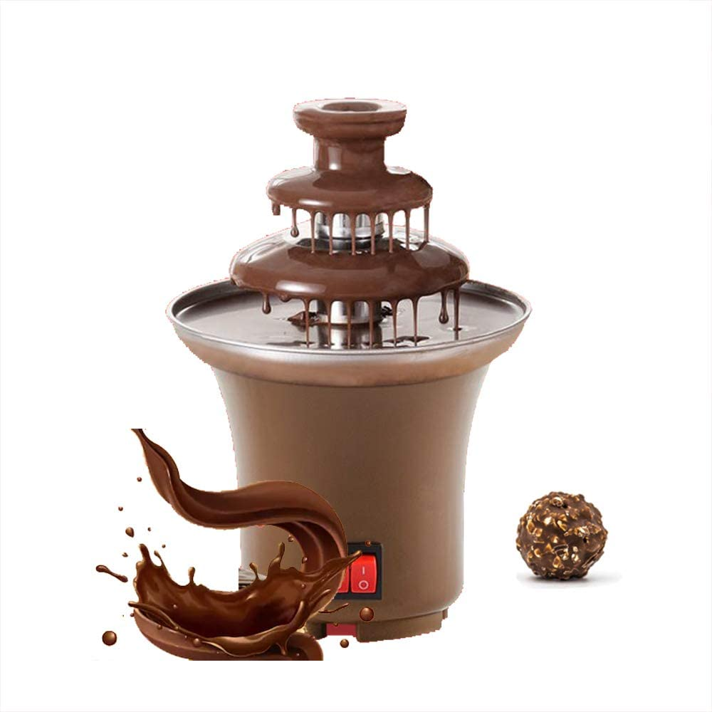 Fuente Chocolate Mini 3 Niveles Fondue Eléctrica Fiestas Postres Casa