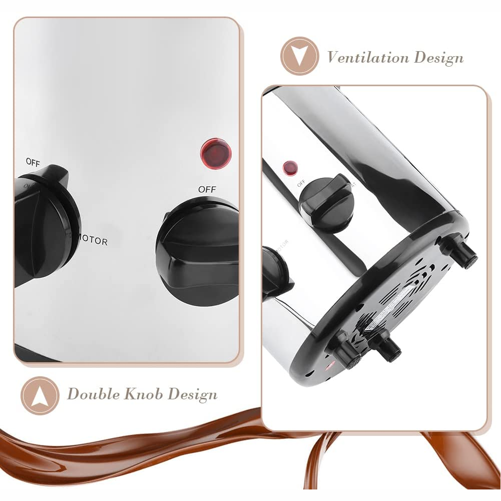 Fuente Chocolate Fondue 4 Niveles Acero Inoxidable Renahouse 170W