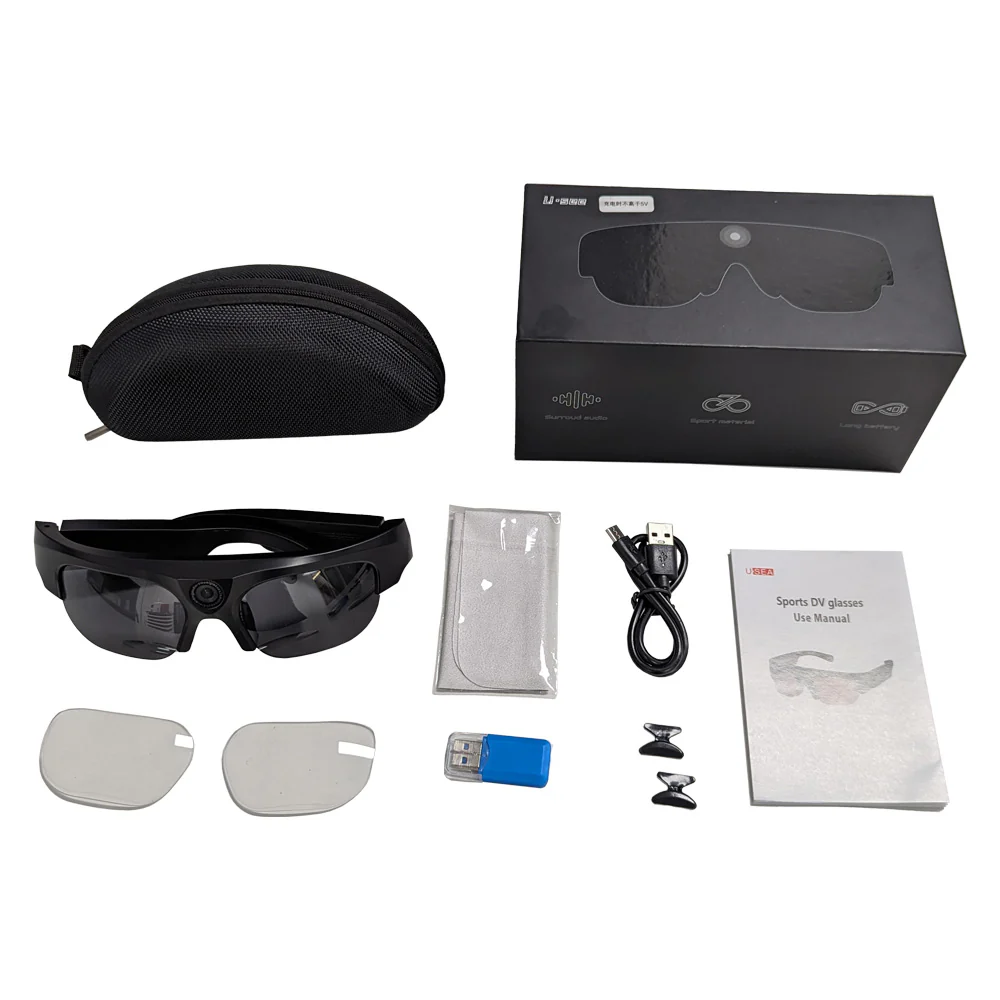 Gafas Inteligentes Cámara 2K Video Fotos Bluetooth Lentes Deportivas