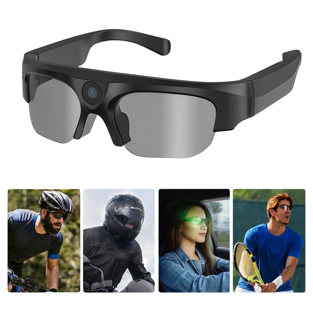 Gafas Inteligentes Cámara 2K Video Fotos Bluetooth Lentes Deportivas