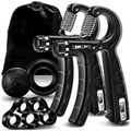 Ejercitador Mano Antebrazo Pinza Graduable 5 60kg Pack 2 Kits Contador