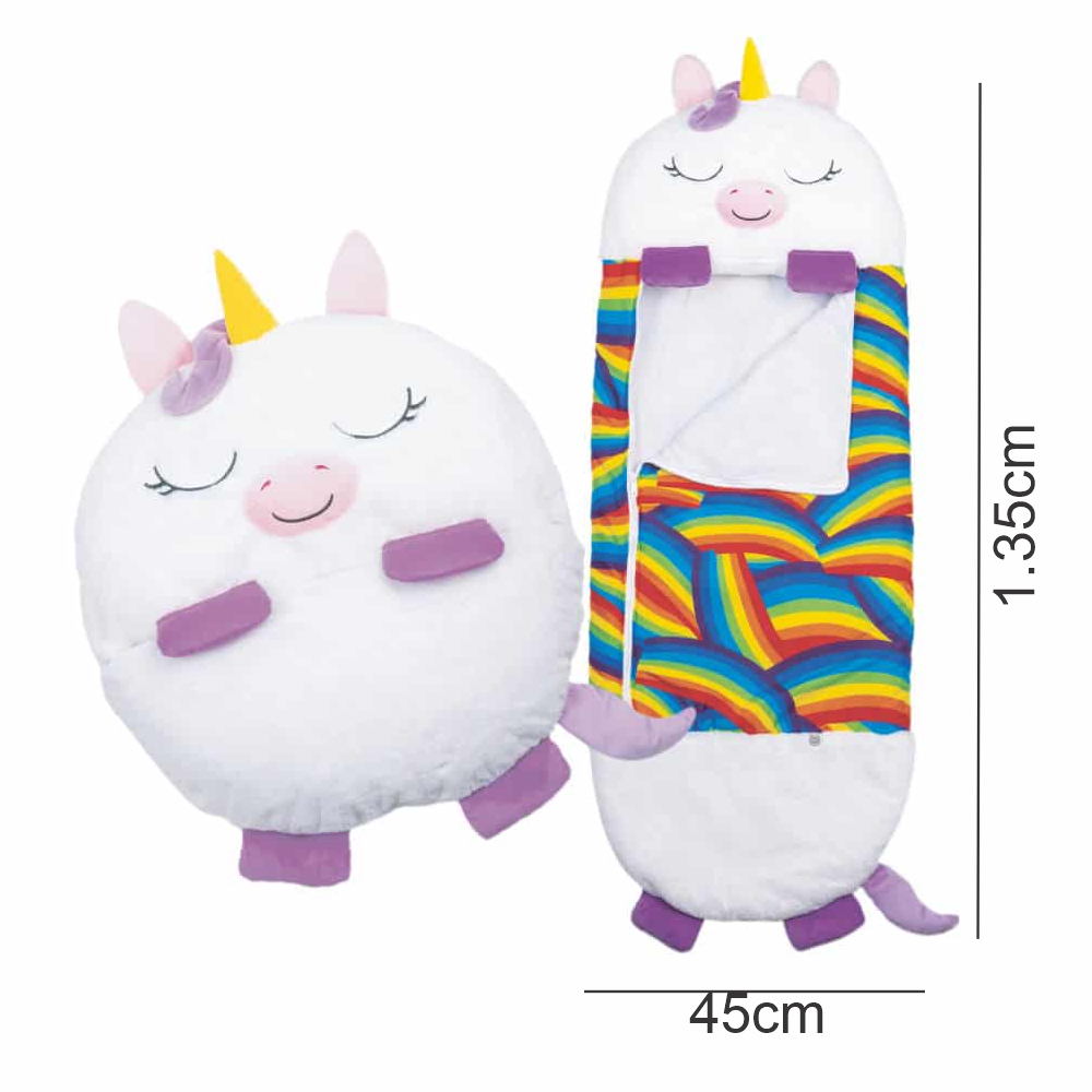 Bolsa Dormir Infantil Almohada Felpa Acolchada 130 Cm Diseños Animales
