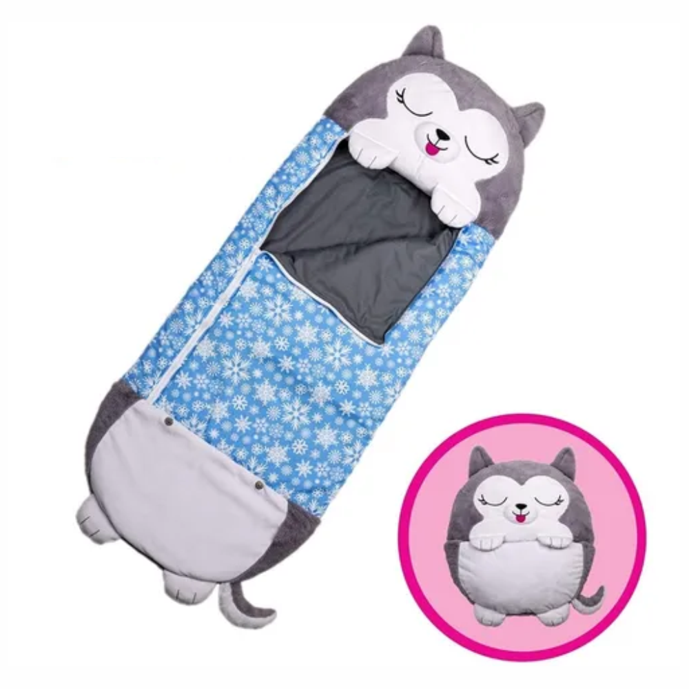 Bolsa Dormir Infantil Almohada Felpa Acolchada 130 Cm Diseños Animales