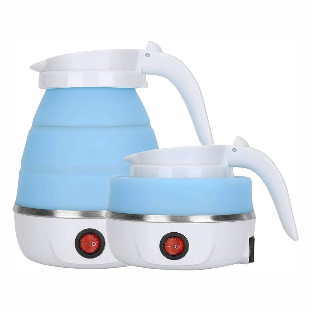 Hervidor Agua Eléctrico Plegable Silicona 600ml 600W Portátil Viaje