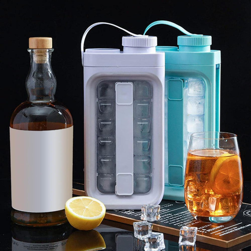 Hielera Portátil Botella Hacer Cubos Hielo Paseo Playa Camping Bebidas