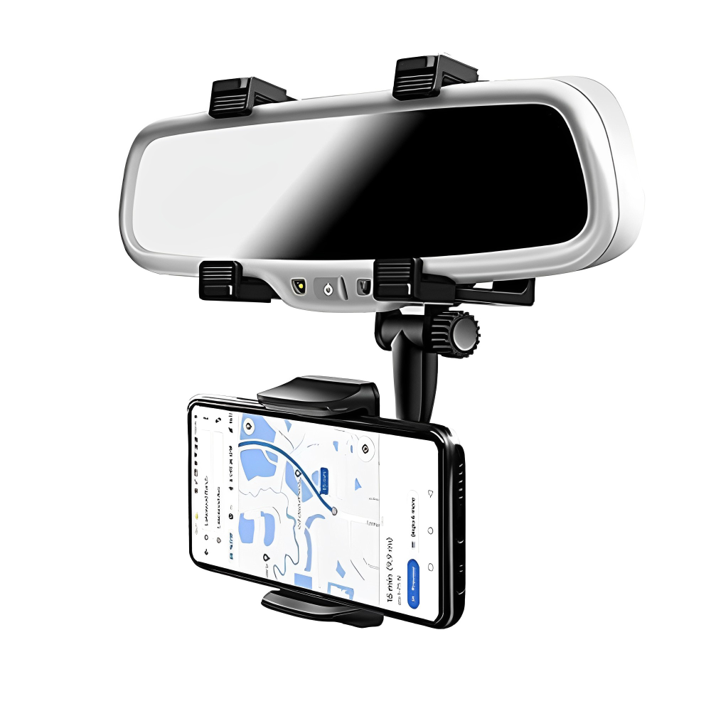 Soporte Celular Carro Espejo Retrovisor Giratorio 240 Grados Holder