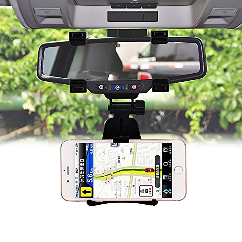 Soporte Celular Carro Espejo Retrovisor Giratorio 240 Grados Holder