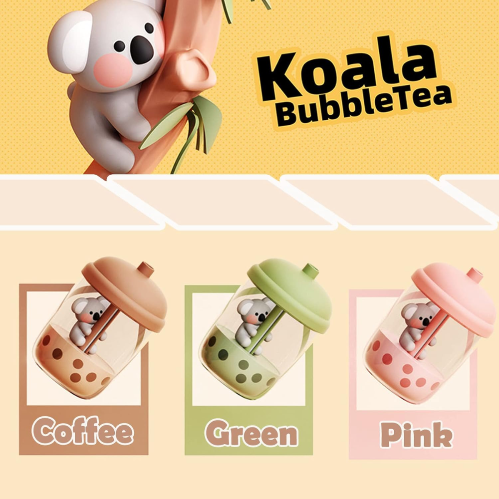 Humidificador Difusor Aromas Koala Milk Tea USB 450ml Niebla Fría