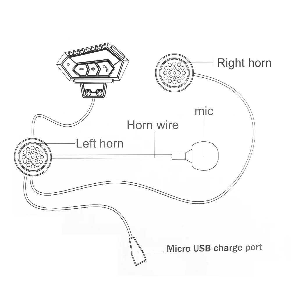 Intercomunicador Moto Bluetooth BT-12 Manos Libres Casco Música