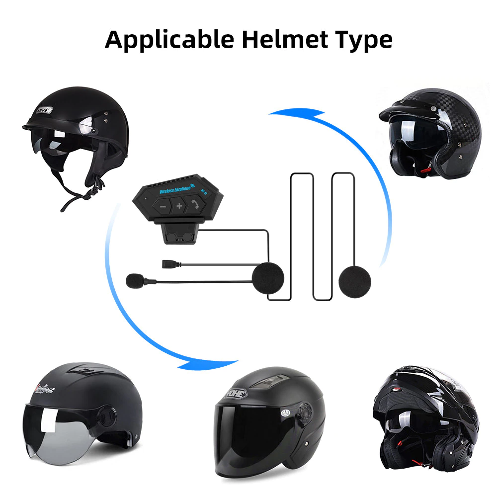 Intercomunicador Moto Bluetooth BT-12 Manos Libres Casco Música