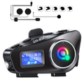 Intercomunicador Moto Q58 Bluetooth 5.3 Radio FM Luz RGB 800 Metros