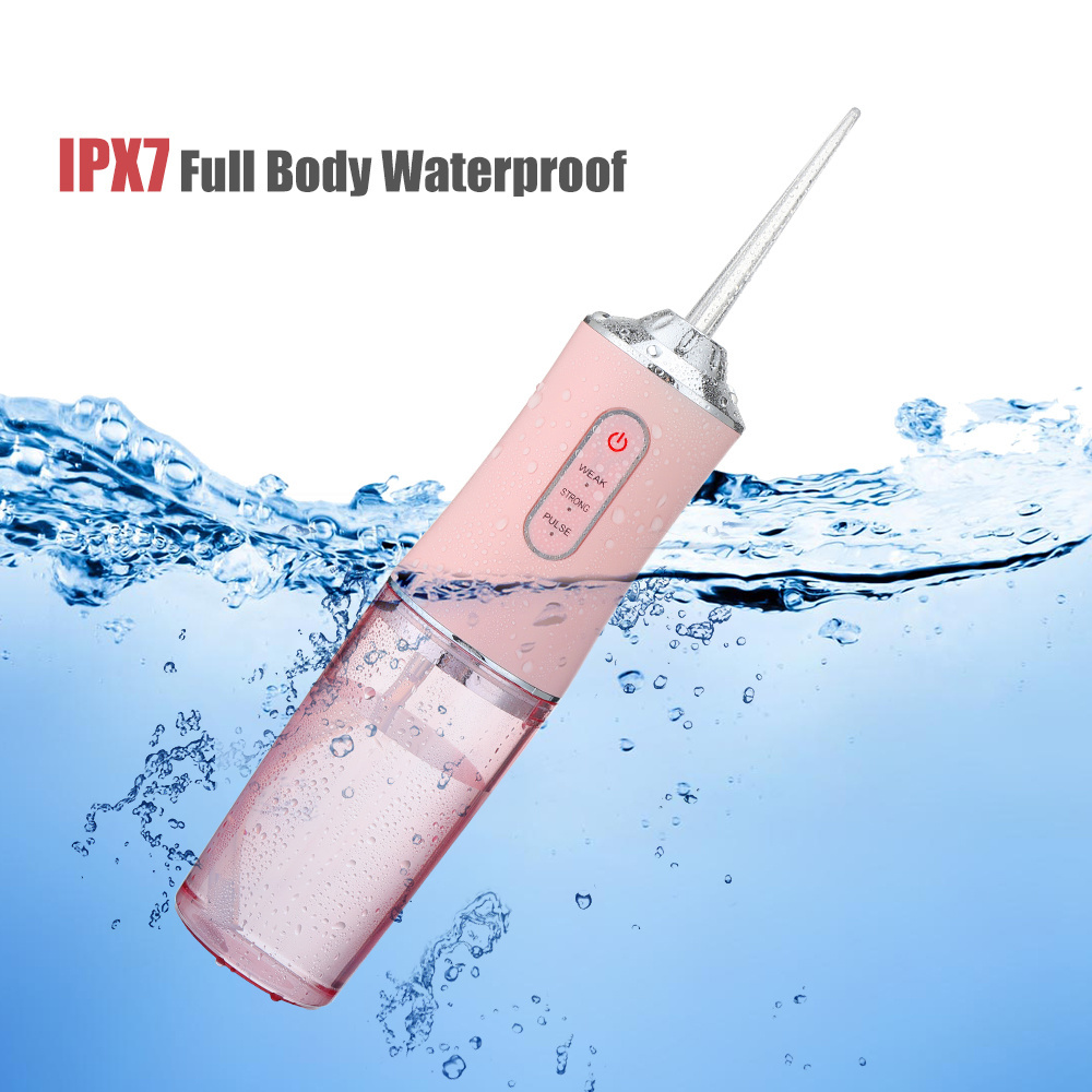 Irrigador Dental Recargable Portátil 3 Modos 4 Boquillas 360 IPX7
