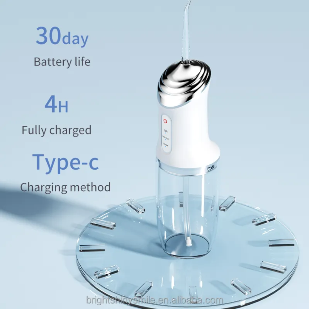 Irrigador Bucal Portátil A12 3 Velocidades 320ml Recargable Rosado