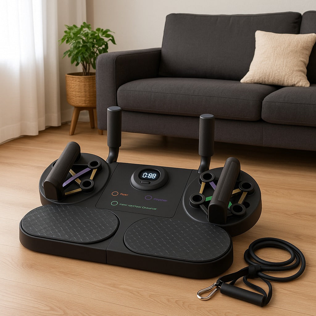 Plataforma Ejercicio 5x1 Stepper Tabla Flexiones Bandas Pantalla LCD