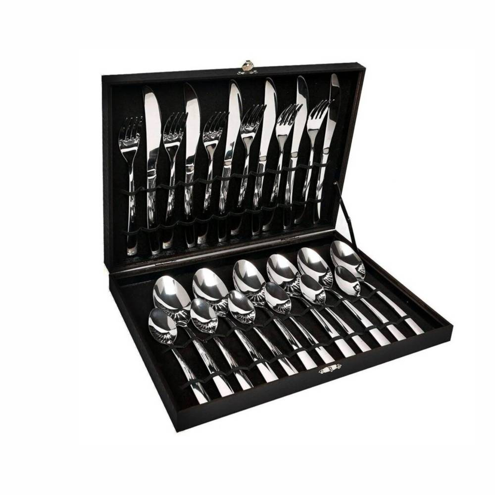Juego Cubiertos Schaffhausen 24 Piezas Acero Inoxidable Caja Regalo