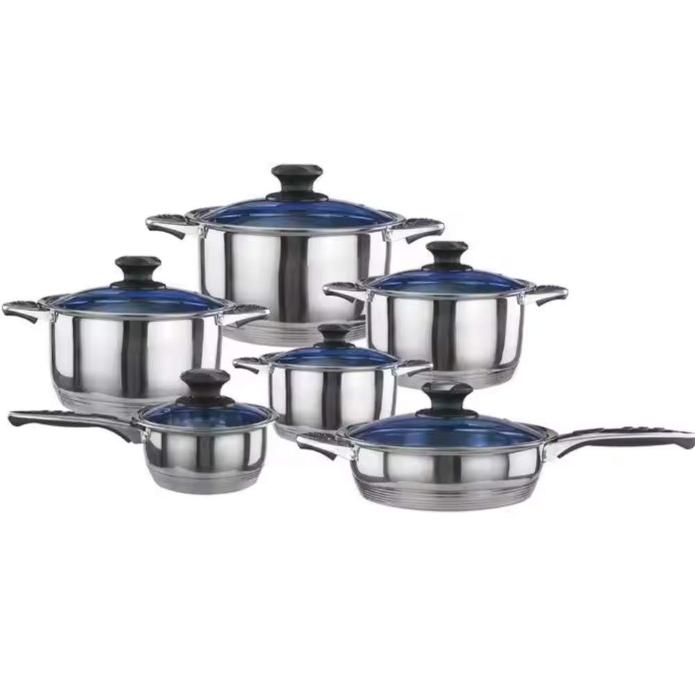 Batería Cocina Juego Ollas 25 Piezas Acero Quirúrgico Inducción Harraz